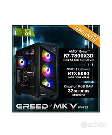 PC gaming 5080, Greed MK5 Pro