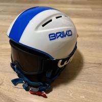 Casco Briko + Mascherina Sci/Snowboard