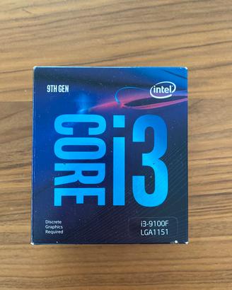Processore Intel I3 9100F lga1151