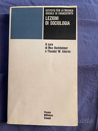 Lezioni di sociologia - Horkheimer Adorno Einaudi