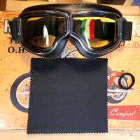 Vintage Style Biker Googles Aviator, Pelle PU/ len