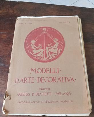 Fascicolo originale 1908: "Modelli d'Arte Decorati