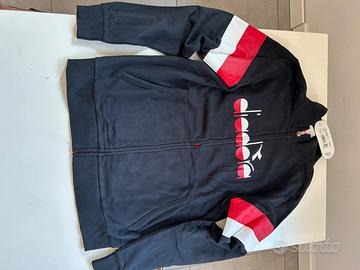 Felpa diadora mezza stagione bambino taglia 1,62