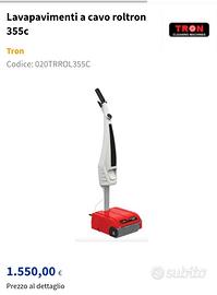 Rototron pulisci pavimenti e fughe. Per interno ed