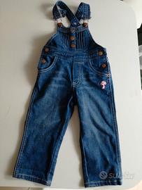 Salopette jeans store bambina original marines