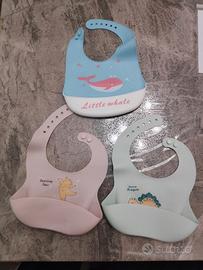 2 bavaglini in silicone + 1 omaggio 