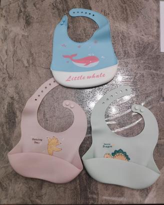 2 bavaglini in silicone + 1 omaggio 