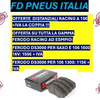 ferodo racing  colonnine dadi e distanziali per tu