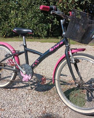 Bici bambina original 500, 20 pollici rosa/nero