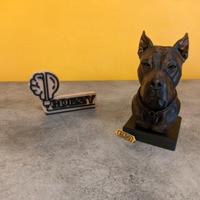 Titolo: Busto Cane 20cm - Bronzo Artistico (Stampa