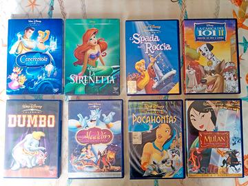 Lotto di otto DVD originali della Walt Disney