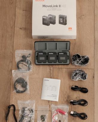 Godox MoveLink II M2 – Kit microfoni wireless