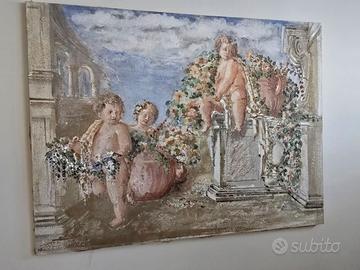 Dipinto a Strappo di Putti