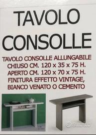 tavolo allungabile consolle 