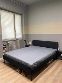 Struttura letto imbottita + materasso base