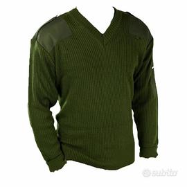 Maglione Verde Esercito in Lana Tg L