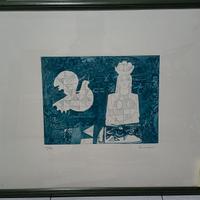 LITOGRAFIA QUADRO BURHAN 50X70