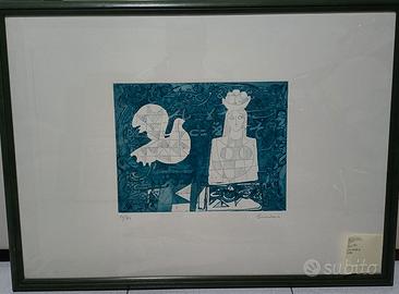 LITOGRAFIA QUADRO BURHAN 50X70