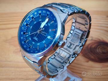 Sector 700 GMT Quartz Swiss Zaffiro Blu Acciaio