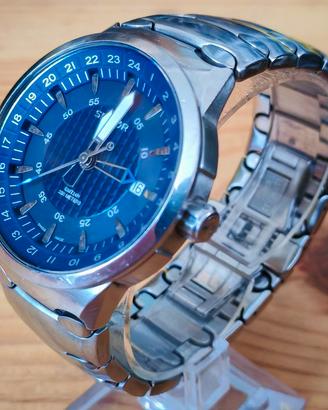 Sector 700 GMT Quartz Swiss Zaffiro Blu Acciaio