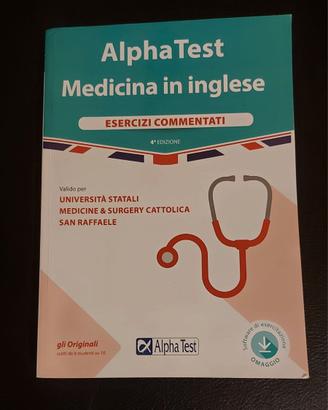 Alpha Test Medicina in inglese. Come Nuovo