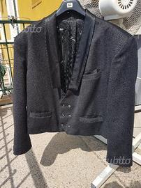 Giacca corta Tailleur Smoking uomo color nera 54