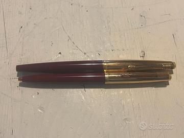 penna a sfera e penna stilografica Parker vintage