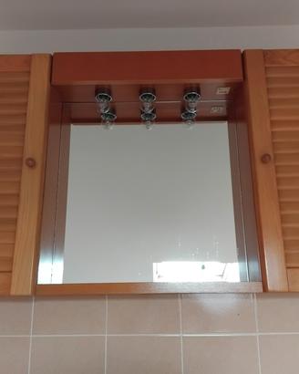 Specchio bagno armadietto a persiane