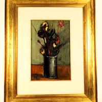 Piero Bertacco. Vaso con fiori.