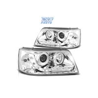 FARI VOLKSWAGEN VW T5 03-09 LUCE DIURNA FONDO CROM