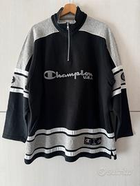 Felpa Champion USA Vintage 90s Half Zip L