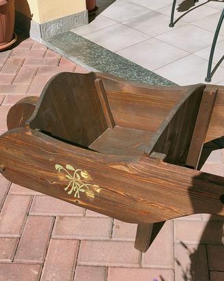 Carriola in legno