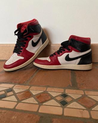 Nike Air Jordan 1 High – Rosso/Bianco/Nero