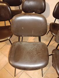 SET SEDIE VINTAGE  UFFICIO 