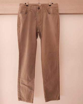 Pantaloni Piazza Italia marrone-grigio