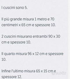 Set cuscini dinette camper 