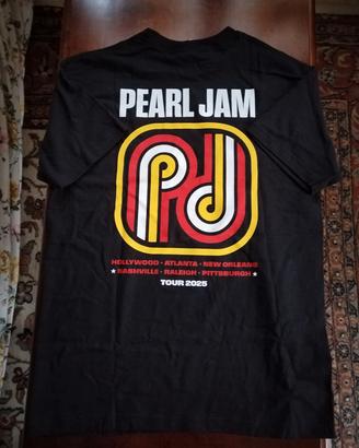 Pearl Jam Tour 2025 Stripe Shirt Taglia M Nuova Ma