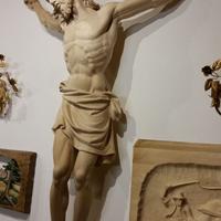 GRANDE CROCIFISSO SCOLPITO 