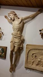 GRANDE CROCIFISSO SCOLPITO 