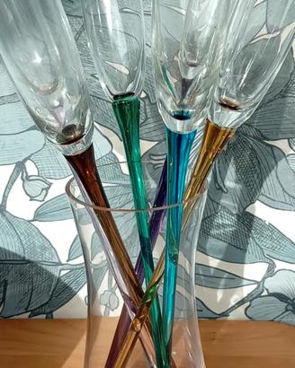 Set Flute per spumante in cristallo 