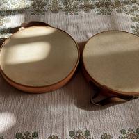 COPPIA TAMBURELLI VINTAGE