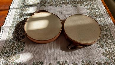 COPPIA TAMBURELLI VINTAGE