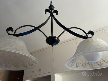 Lampadario stile rustico