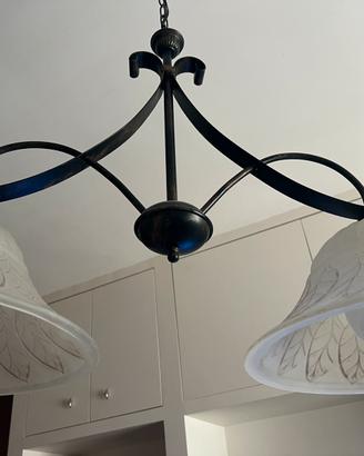 Lampadario stile rustico