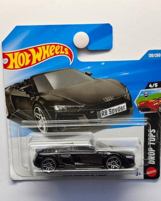 Hot Wheels Audi R8 Spyder 2019 Nero - Drop Tops