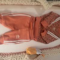 Tuta neonata ADIDAS rosa
