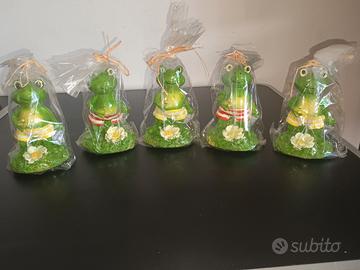 candele a forma di rana 