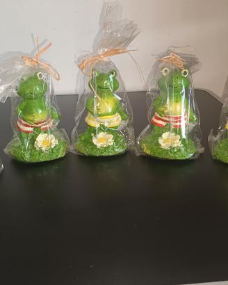 candele a forma di rana 