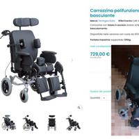 Carrozzina polifunzionale, letto per degenza