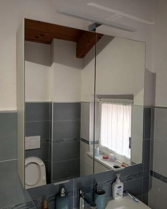 Pensile bagno con specchio